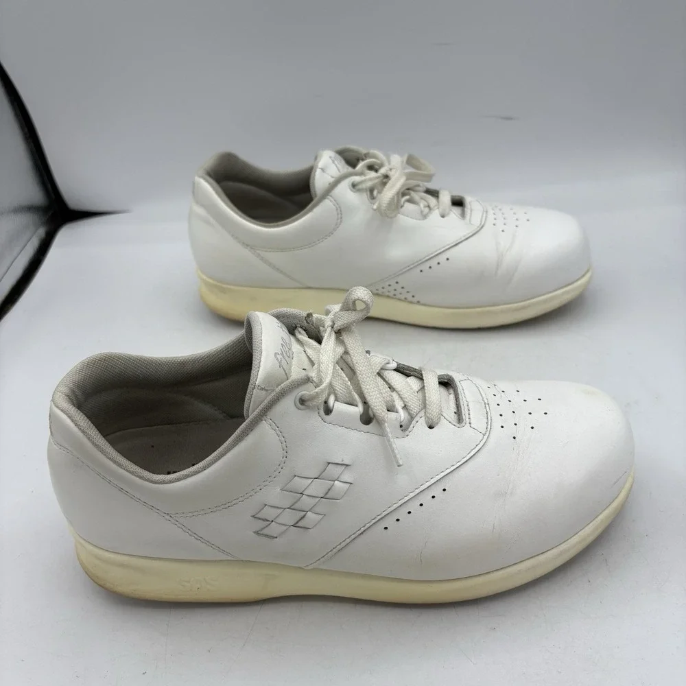 SAS Shoes Womens Size 8.5 WW Free Time‎ Tripad Comfort Sneakers White Leather